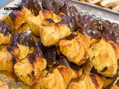 Butter Puff Pastry Bows with Chocolate