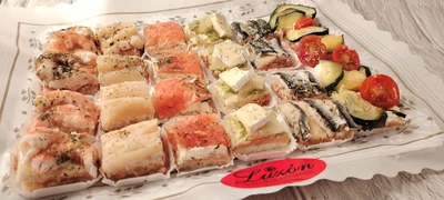 Bandeja de canapés Ingleses