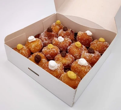 Caja de buñuelos artesanos