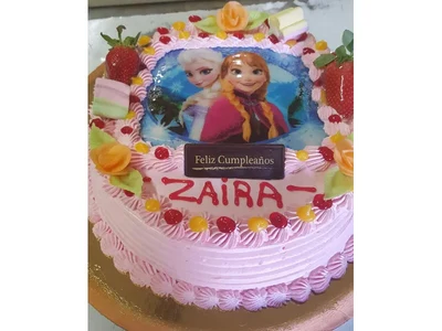 Exemple de Pastís amb FOTO Frozen 1