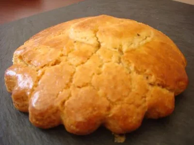 Murcian little pastry with angel hair pumpkin preserve