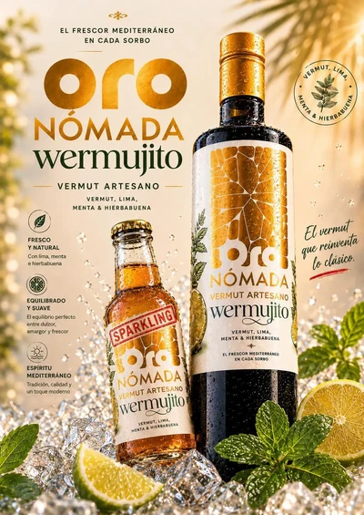 Oro Nómada Vermut aresano Vermujito