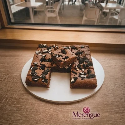 Plancha de Brownie Oreo