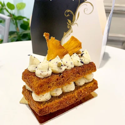 Pastel Carrot cake e Chocolate branco