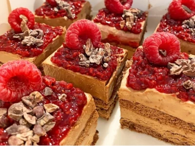 Pastel Trufón choco framboesas