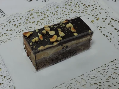 Brownie con praliné de abelá