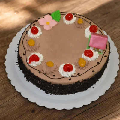 Trufa con fideos de chocolate