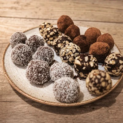 Trufas de cacao SIN AZÚCAR