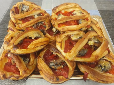Pastel Salado de Sardina y Pimiento