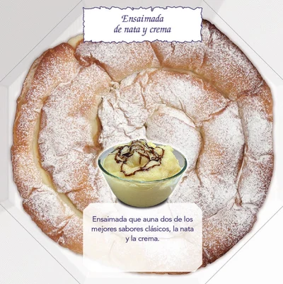 Ensaimada Crema y Nata