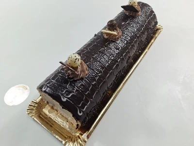 Braç de gitano de nata amb xocolata