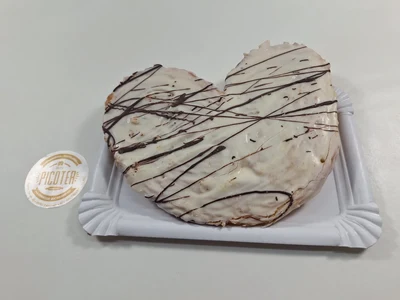Palmera de xocolata blanca